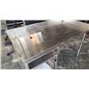 Image 1 : 5 FOOT BY 3 FOOT STAINLESS STEEL PREP TABLE