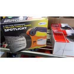 SPOT LIGHT AND JOBMATE 14.4V RECHARGEABLE BATTERIES