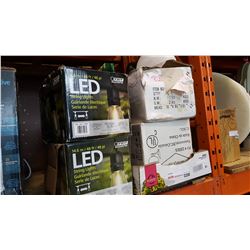 LOT OF INDOOR AND OUTDOOR LIGHTING