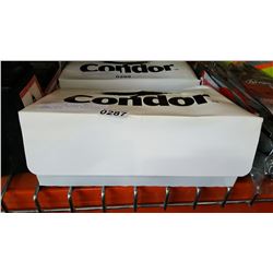 BOX OF 12 NEW CONDOR BLACK FRAME AMBER GOGGLES WITH STRAP RETAIL $170