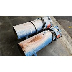 2 SURE FLAME MODEL S150 SHOP HEATERS