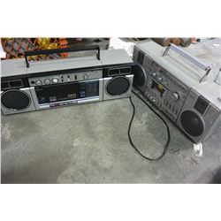 VINTAGE AKAI AND CANDLE GHETTO BLASTERS