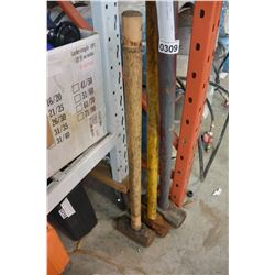 3 SLEDGE HAMMERS