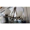 Image 2 : BRUSHED METAL 6 ARM CHANDELIER