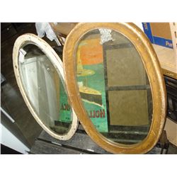 2 VINTAGE MIRRORS