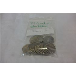 23 SILVER CANADIAN DOLLARS