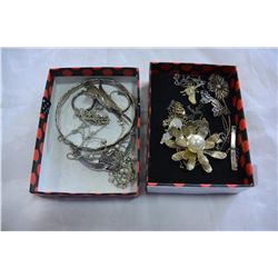 2 CASES OF STERING AND VINTAGE JEWELRY