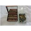 Image 1 : EARRING CASE AND RING CASE W/ CONTENTS