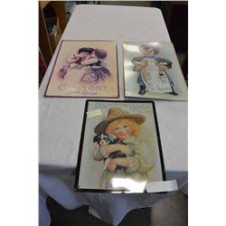 3 TIN SIGNS