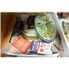 Image 2 : SHELF LOT OF COLLECTIBLE CHINA AND CRYSTAL AND COLLECTOR TINS