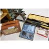 Image 2 : VINTAGE RADIO, TOASTER, SPOONS AND FORKS, AND CARVING SET