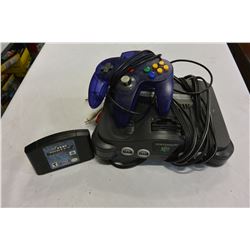 N64 W/ ONE CONTROLLER AND ONE GAME