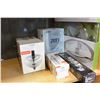 Image 1 : NEW DINING GIFT SET, CHARGER PLATE SET, CANNISTERS, AND COCKTAIL SHAKER AND STRAINER