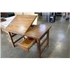 Image 2 : BROWN LIFT TOP DRAFTING OR CRAFT TABLE
