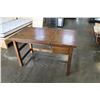 Image 3 : BROWN LIFT TOP DRAFTING OR CRAFT TABLE