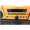 Image 2 : YAMAHA ORANGE BOOKSHELF STEREO AND SPEAKERS W/ IPOD DOCK