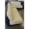 Image 1 : ITALIAN LEATHER SOFA AND LOVESEAT