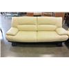 Image 2 : ITALIAN LEATHER SOFA AND LOVESEAT