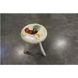 PAINTED FARM HOUSE STOOL