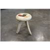Image 2 : PAINTED FARM HOUSE STOOL