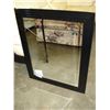 Image 1 : BLACK FRAMED BEVELLED WALL MIRROR
