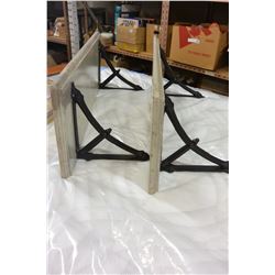 PAIR OF RUSTIC SHELVES