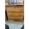 Image 1 : SOLID WOOD 3 DRAWER CHERRY FINISH CHEST OF DRAWERS