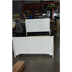 NEW ASHLEY DOUBLE SIZE WHITE CONTEMPORARY SLEIGH BEDFRAME RETAIL $1399