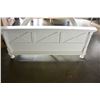 Image 2 : NEW ASHLEY FURNITURE WHITE QUEENSIZE CONTEMPORARY PANEL BEDFRAME RETAIL $1499