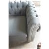Image 2 : NEW ASHLEY CONTEMPORARY TUFTED SOFA IN GREY CHARCOAL FABRIC, RETAIL $1699