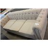 Image 2 : NEW ASHLEY CONTEMPORARY TUFTED SOFA IN BEIGE FABRIC, RETAIL $1699