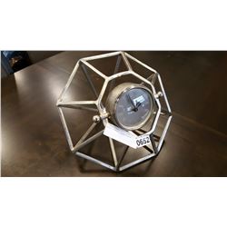 METAL DIAMOND SHAPED CLOCK