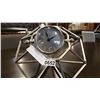 Image 2 : METAL DIAMOND SHAPED CLOCK