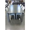 Image 1 : MOES FURNITURE MODERN DINING TABLE AND 6 CHAIRS - RETAIL $2800