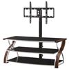 Image 1 : NEW IN BOX MODERN 3 IN 1 FLAT PANEL TV STAND, MOUNT SOLUTION FOR UP TO 65 INCH TVS