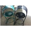 Image 3 : ROUND FOLDING TABLE AND 2 BARSTOOLS