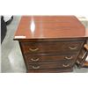 Image 1 : SOLID WOOD 3 DRAWER CHERRY FINISH CHEST OF DRAWERS