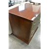Image 3 : SOLID WOOD 3 DRAWER CHERRY FINISH CHEST OF DRAWERS