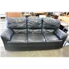 Image 1 : BLACK LEATHER ELECTRIC RECLINER SOFA