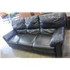Image 2 : BLACK LEATHER ELECTRIC RECLINER SOFA