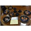 Image 3 : FRANKLIN MINT DRAGON DYNASTY CHINA WITH 14KT GOLD TRIM