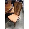 Image 2 : WOOD DINING TABLE W/ 2 LEAFS AND 8 CHAIRS