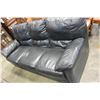 Image 1 : BLACK LEATHER SOFA