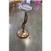 Image 1 : COPPER BRASS AND TEAK ASHTRAY STAND