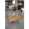 Image 1 : VINTAGE OAK 2 DRAWER DRESSING MIRROR STAND