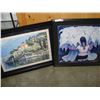 Image 1 : 4FT X 3FT FOOT OIL ON BOARD RETAIL $169 AND FRAMED GIRL