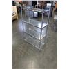Image 1 : METAL AND GLASS 4 TIER SHELF