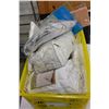 Image 2 : TOTE OF BEDDING AND TOTE OF MASSAGER ELECTRONICS