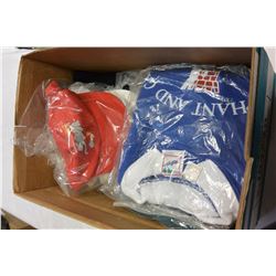 BOX OF NEW SAMPLE CLOTHING