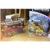 Image 2 : 4 SEALED TRANSFORMER TOYS AND ORGANIZER